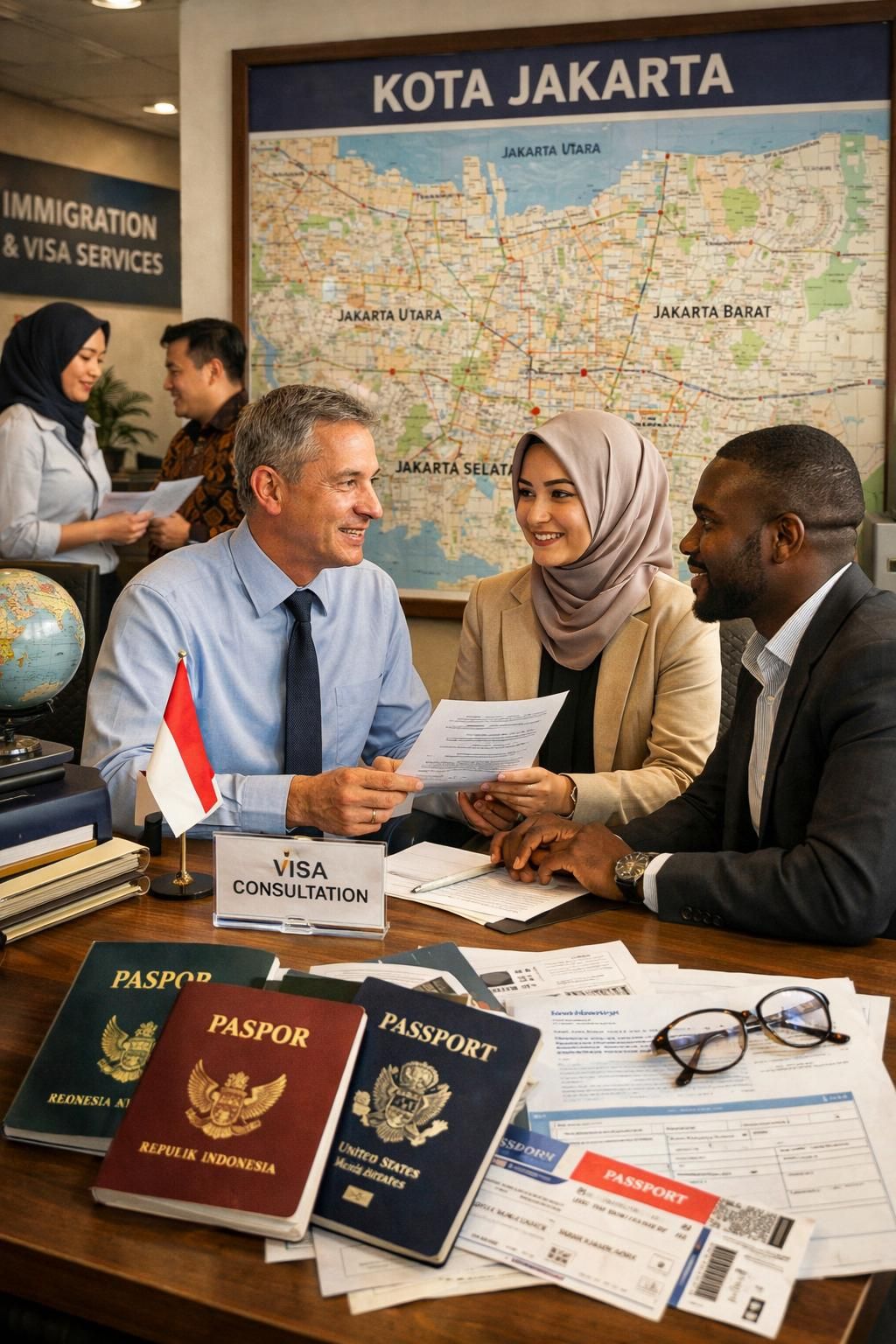 layanan pengurusan visa bisnis di jakarta yang cepat dan terpercaya untuk investor dan ekspatriat, membantu proses aplikasi visa anda dengan mudah dan efisien.